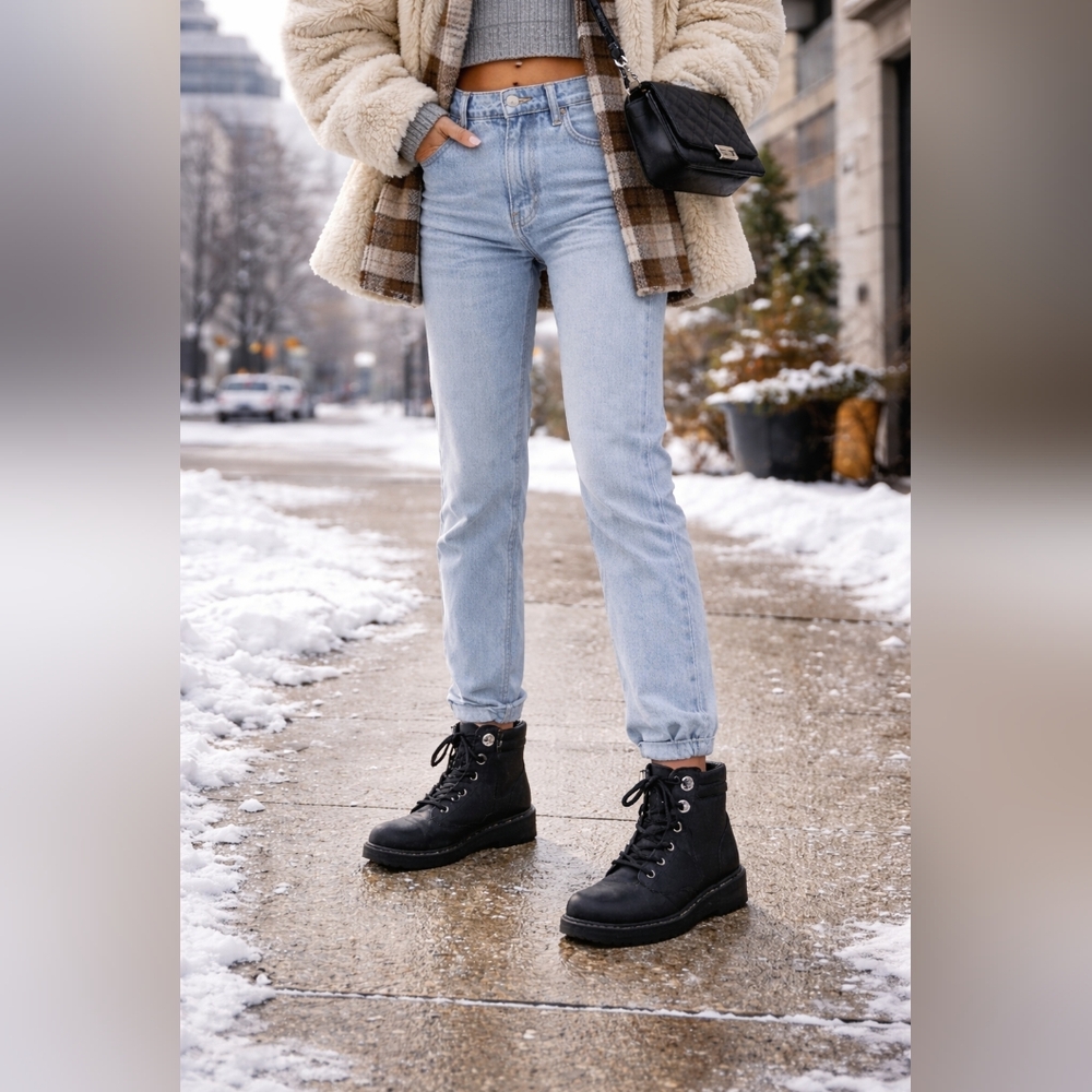 Blowfish Malibu Black Combat Boots – New Without Tags (Never Worn)